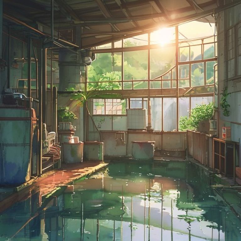 工廠蓄水池抽乾的那天：大家第一次看到池底的顏色